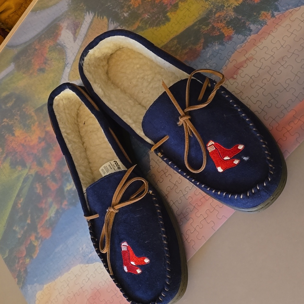 Red Sox Sherpa Lined Moccasin